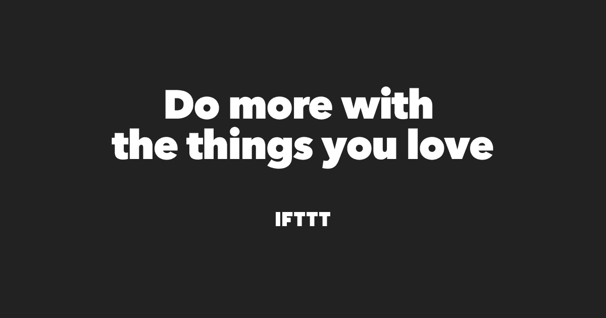 IFTTT cover image