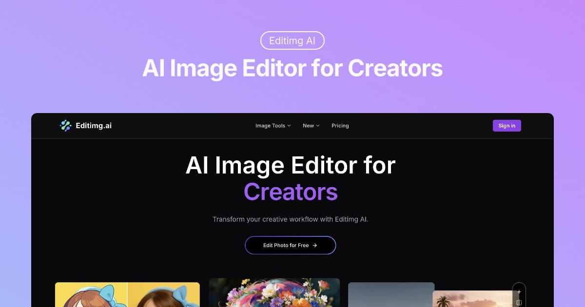 Editimg AI cover image