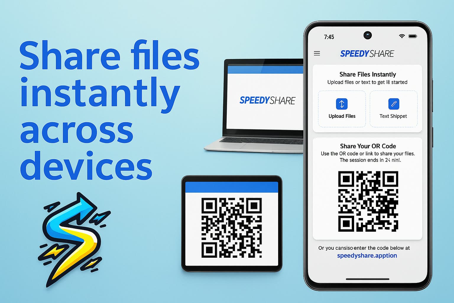 SpeedyShare - Easy, free file sharing cover image
