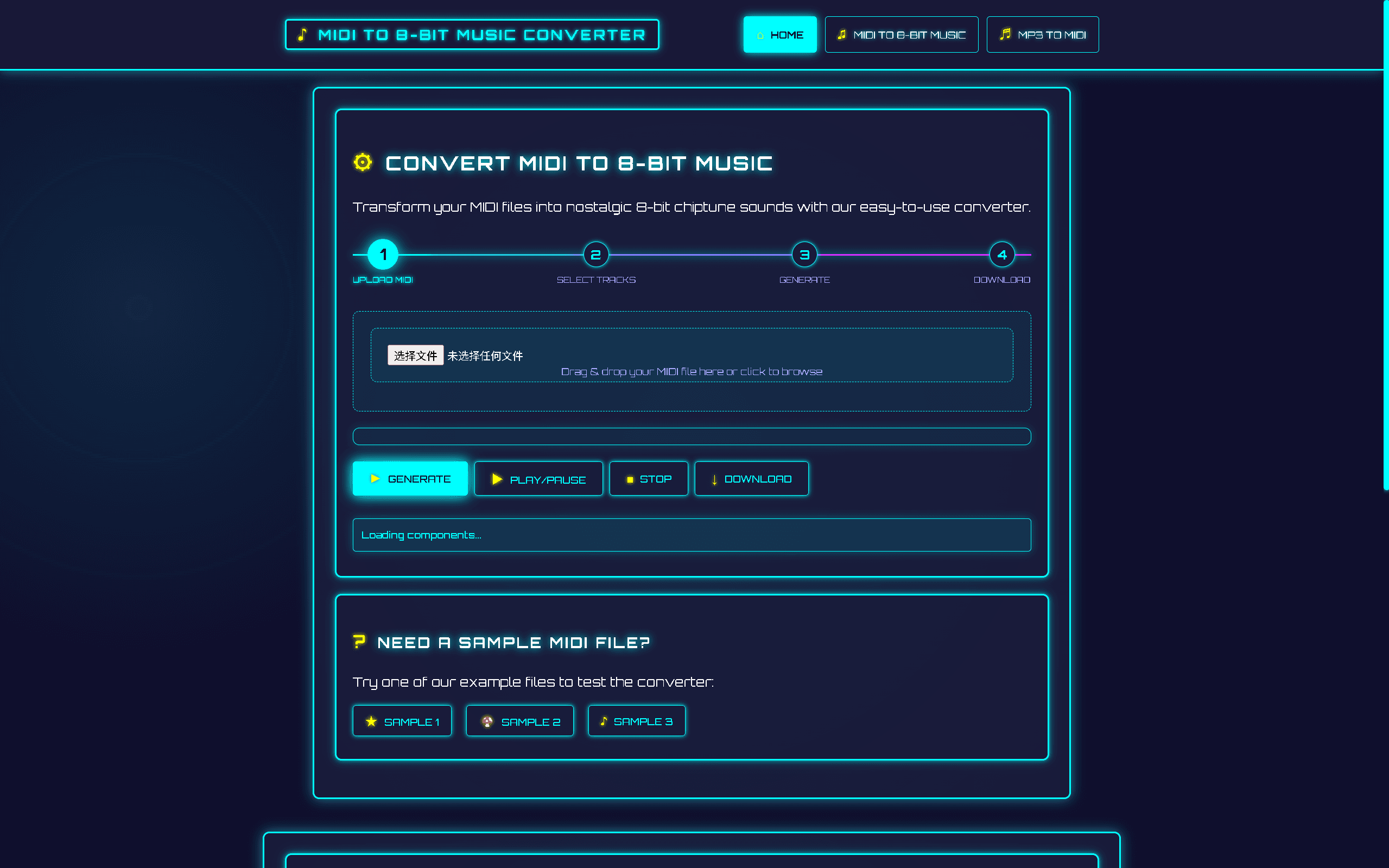 8bit music generator cover image