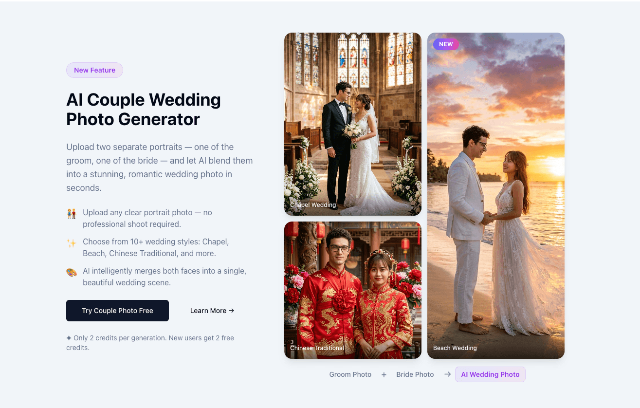 AI Wedding Photo Generator cover image