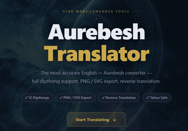 Free Aurebesh Translator cover image