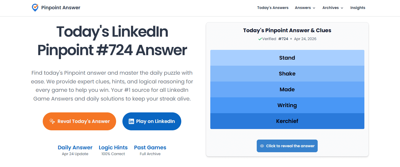 Linkedin Pinpoint Answer cover image