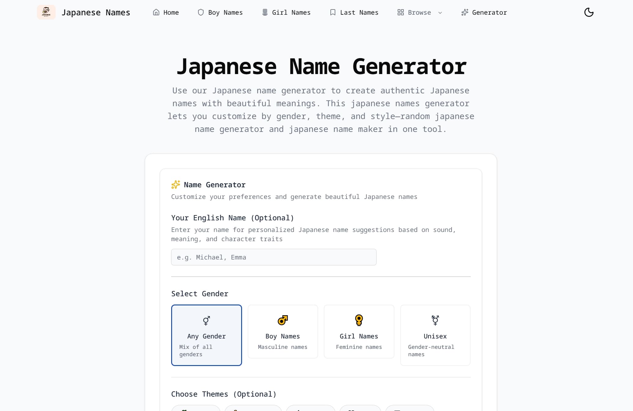 Japanese Name Generator cover image