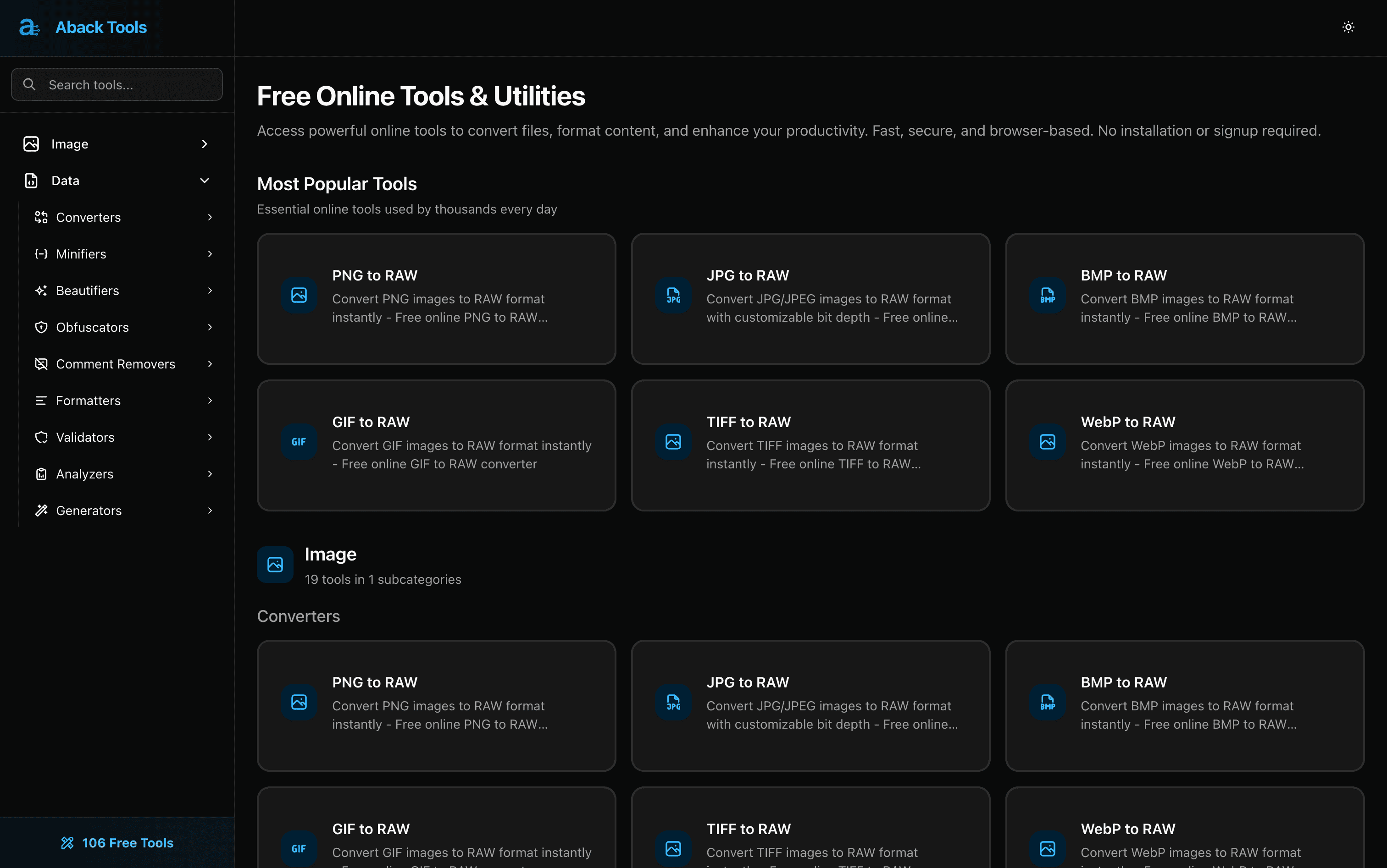 Aback Tools cover image
